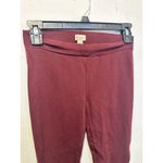 Daniel CREMIEUX Burgundy Maroon Skinny Fitted Pull On Pants size Extra Small Red Photo 3
