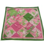 Lilly Pulitzer  Square Handkerchief Pink and Green Accessories Photo 0