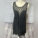 Free People  black fiesta crochet top dress Photo 3