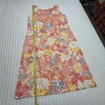 Talbots  Tropical Fruit Floral Sheath Dress Sz 12 Orange Coral Pink & Yellow NWT Photo 2