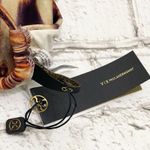 Rare VIX Paula Hermanny Zambia Sash Brown Multi Bikini Triangle Swim Top Size L Size L Photo 4