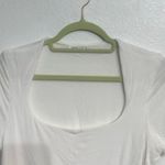 Wasabi + Mint  White Square Neck Bodysuit Sz L Photo 2