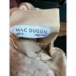 Mac Duggal Lace Long Sleeve V Neck Embellished Gown Blush size 12 Photo 14