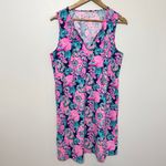 Lilly Pulitzer  Johana Cover-Up Dress Size Medium Tropical Pink Blue Oyster Bay Photo 1