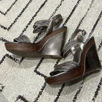 BCBGMAXAZRIA  Women's Silver Heeled Sandals Photo 1