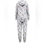 Family PJs Macys women’s one piece Pajamas Grey‎ with Green trees size medium Gray Photo 1