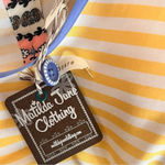 Matilda Jane  On My Mind Women's Short Sleeve Loose‎ Fit Striped Top Medium | NWT Photo 6