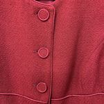 Talbots  Vintage Red Wool Tweed Blend Size 14 Made in USA Bolero Blazer Photo 4