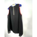 Cefinn Womens Sleeveless Hi Low Top Size US 10 / UK 14 Orange Trim Zip Closure Black Photo 2