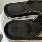 Coach : Black & Tan Janey (A8657) Signature C Sandals- 7- flaws Photo 7