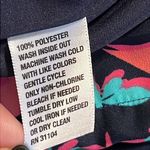 Crown & Ivy  size 6 neon dragonfly shift dress sleeveless zips up back lined Photo 7