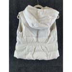 Hollister by A&F Women’s Puffer Vest Sherpa Fur Lined Pearl Size M Photo 12