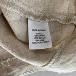 Drew ‎ Blazer Jacket Womens Medium Tan Linen Rayon Blend Pockets Grandma Coastal Photo 6