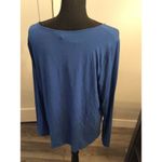 Eileen Fisher New NWT  Viscose Jersey Tee Scoop Neck XL Blue Photo 3
