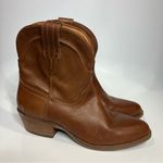 Dingo  brown leather ankle pull on boots western cowgirl women’s size‎ 9 trendy Photo 1
