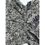 Miley Cyrus  Max Azria Gray Purple Sheer Short Sleeve Blouse XL Photo 4