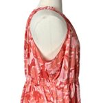 Nine West  Midi Dress High Neck Elastic Waist Hi Low Pink Camo Plus Women’s 2XL Photo 6