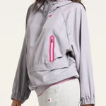 Ivy Park  Perforated Panel Hooded Jacket‎ Grey Size XS Photo 0