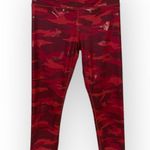 Athleta Women’s Small Metallic Red Camo Elation Train 7/8 Leggings Photo 1