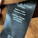 Rag and Bone  Jack Leather Button‎ Down Shirt Blouse Shacket Cognac Sz S NWT $795 Photo 8