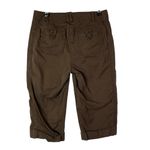 Liz Claiborne  Petite Y2K Dark Brown Knee Length Bermuda Shorts 4P Photo 1