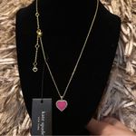 Kate Spade New  Take the Heart Gold Pendant Necklace Photo 3