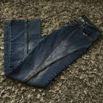 A fun pair of retro disco style jeans Blue Size 6 Photo 1