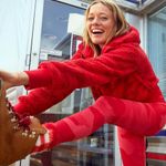 Aerie OFFLINE by  Camp High-Waisted 7/8 Length Legging in Chilly Red Size M Photo 0