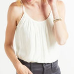 Allison Joy women’s extra small ivory pleated cami loose lightweight tank top Photo 0