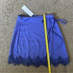Urban Outfitters blue / purple mini skirt size small with lace on bottom NWT Photo 9