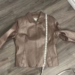 Outfit JP Metallic Brown Leather Jacket with Sheen – Size S Photo 10