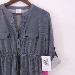 Siren Lily Seren LiLy Maternity Stripes Top Size Large Photo 3