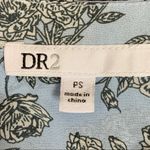DR2 Daniel Rainn Blue Two Tone Boho Floral Blouse Top Size Small Photo 6