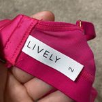 Lively Hot Pink Unlined Lace Triangle Bralette Size 2 Photo 2