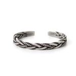 Boutique NEW‎ Solid Unisex Braided 925 Sterling Silver Cuff Bracelet Photo 1