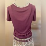 Garage Cropped Short Sleeve Top with String Wrapped Waist Trim Photo 4