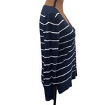 Banana Republic  linen blend navy slouchy sweater with white stripes size XS Photo 33