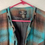 Trenz Woman Womens Plaid Cropped Blazer Size 1X ✔️ Blue Photo 1