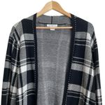Liz Claiborne Liz Claiborne Women Cardigan Sweater 1X Black Plaid Open Front Classic Office Photo 5