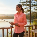 Columbia  Women's Extra Small PFG Tamiami II Long Sleeve peach tiki pink top Photo 1