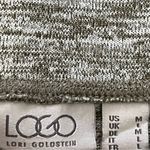 LOGO By Lori Goldstein Wide Leg Crop Gaucho Lounge Pants | Oatmeal | Medium Photo 5