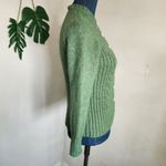 Hasting & Smith Heathered Green Wool Blend Cardigan Sweater Photo 3