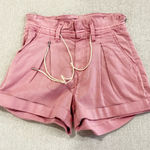 Paige  High Waist Pink Women's Shorts Photo 0
