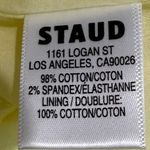 STAUD  Tiered Cotton Sea Mini Skirt in Sunray Pale Yellow‎ NWOT $175 Photo 5