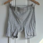 SKIMS Cotton Rib Boxer in Light Heather Grey, Size Medium Photo 3