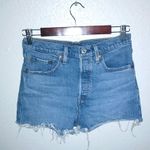 Levi's  501 27 High Waisted Raw Hem Jeans Shorts Photo 0