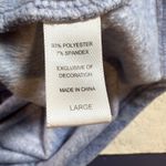 Carole‎ Hochman Women's Large Blue Fleece Geometric Print Zip Up Robe Photo 4