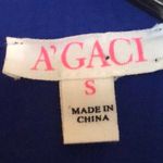 A'Gaci blue chiffon tank top with diamond straps Photo 1