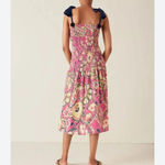 Figue Millie Floral Boho Multicolor Sleeveless Midi Dress XS Red Photo 1