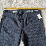 Gap  WOMEN’S 1969 ALWAYS SKINNY JEANS IN BLUE PLAID SIZE 28/6R Photo 4